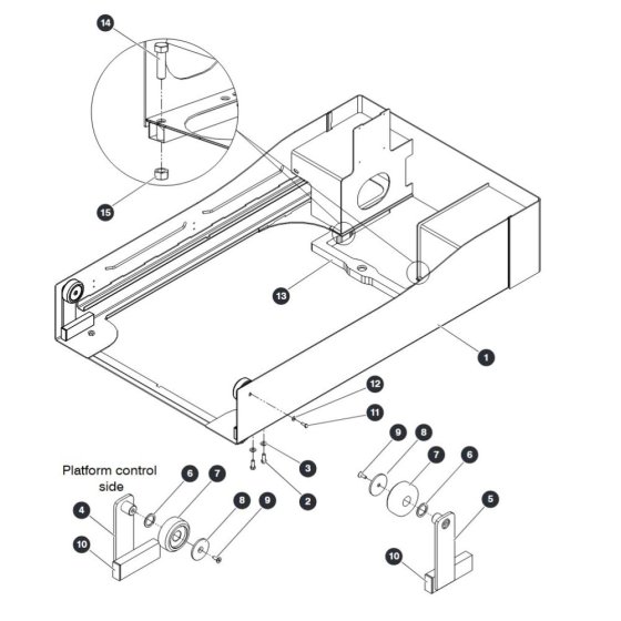 Lower Platform for Skyjack SJ20 E Vertical Mast