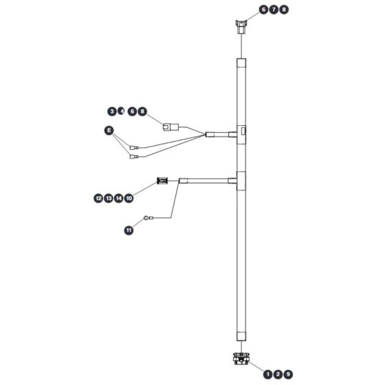 Main Harness - ZAPI B for Skyjack SJ20 E Vertical Mast