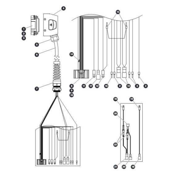 Platform Control Cable - SGLE for Skyjack SJ20 E Vertical Mast