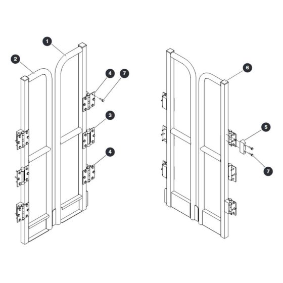 Saloon Gate for Skyjack SJ20 E Vertical Mast