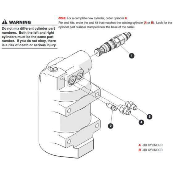 Axle Lock Cylinder Assembly for Skyjack SJ45 AJEplus Articulating Boom