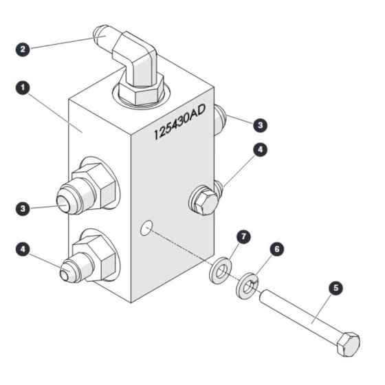 Axle Lock Manifold Assembly for Skyjack SJ45 AJEplus Articulating Boom