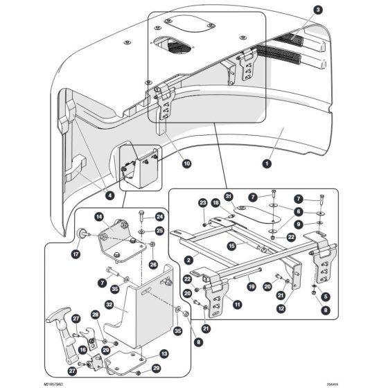 Cowling - Engine Side Assembly for Skyjack SJ45 AJEplus Articulating Boom