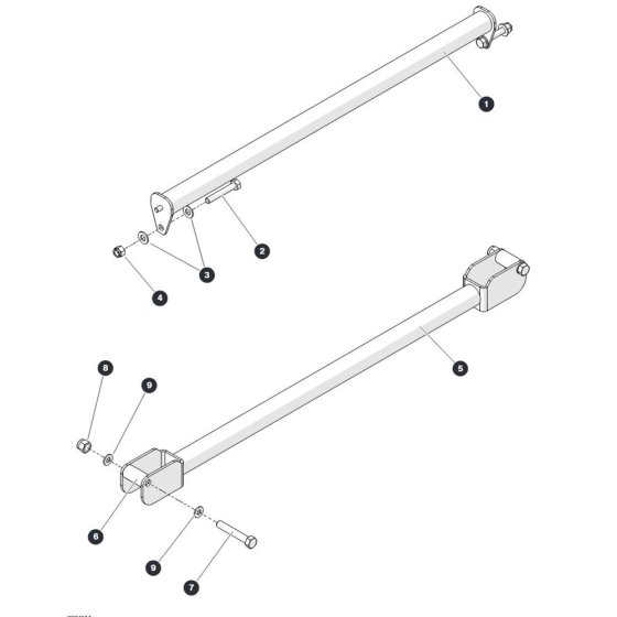 Drop Bar Gate Assembly for Skyjack SJ45 AJEplus Articulating Boom