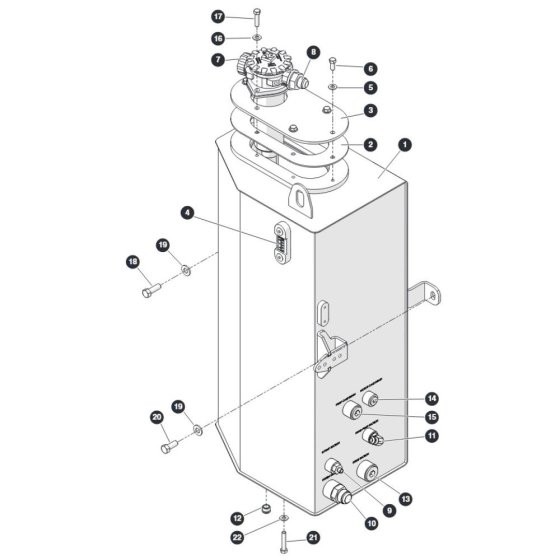 Hydraulic Tank Assembly for Skyjack SJ45 AJEplus Articulating Boom