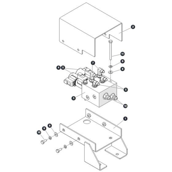 Jib Manifold Assembly for Skyjack SJ45 AJEplus Articulating Boom