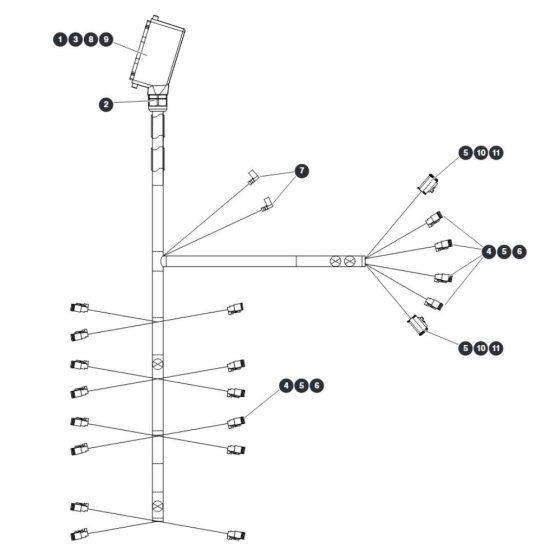 Main Harness Assembly for Skyjack SJ45 AJEplus Articulating Boom