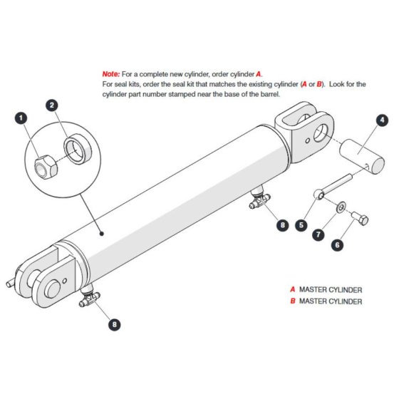 Master Cylinder Assembly for Skyjack SJ45 AJEplus Articulating Boom