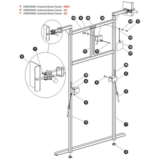 Board Carrier for Skyjack SJ4740 E C103007000 - C103999999 DC Scissor Lift