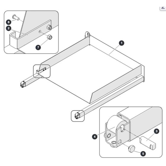 Extension Platform for Skyjack SJ4740 E C103007000 - C103999999 DC Scissor Lift