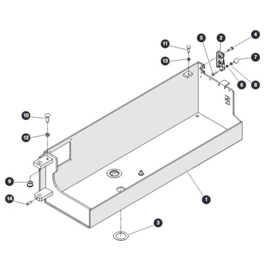 Hydraulic Tray for Skyjack SJ4740 E C103007000 - C103999999 DC Scissor Lift
