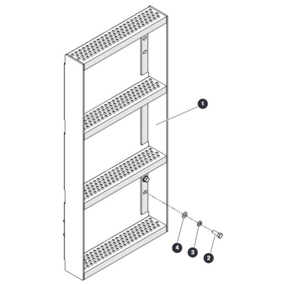Ladder for Skyjack SJ4740 E C103007000 - C103999999 DC Scissor Lift
