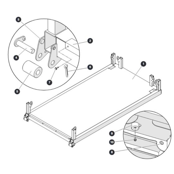 Main Platform for Skyjack SJ4740 E C103007000 - C103999999 DC Scissor Lift