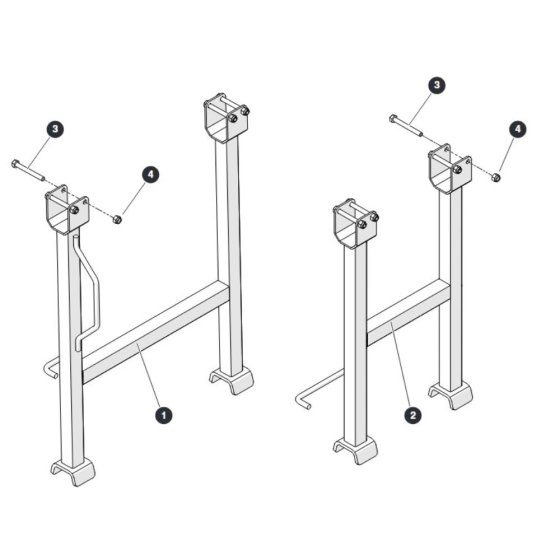 Maintenance Stands for Skyjack SJ4740 E C103007000 - C103999999 DC Scissor Lift