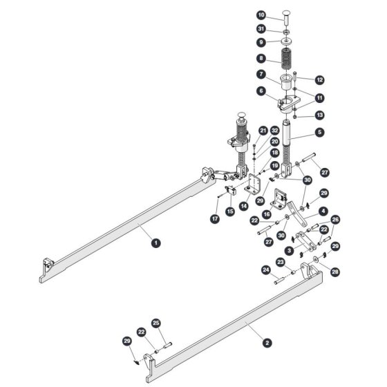 Pothole Protection for Skyjack SJ4740 E C103007000 - C103999999 DC Scissor Lift