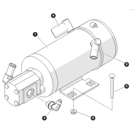 Pump/Motor for Skyjack SJ4740 E C103007000 - C103999999 DC Scissor Lift