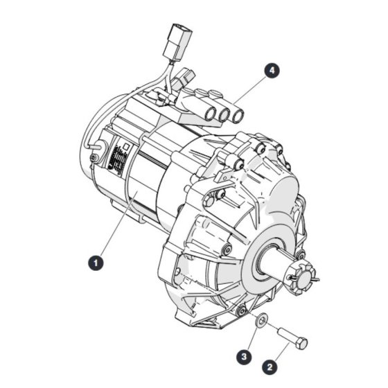Wheel Motors for Skyjack SJ4740 E C103007000 - C103999999 DC Scissor Lift