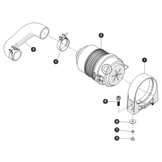 Air Cleaner Kit for Skyjack SJ6832 (B200000001 - B200999999) RT Scissor Lift