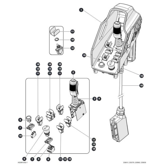 Control Box Cover for Skyjack SJ6832 (B200000001 - B200999999) RT Scissor Lift