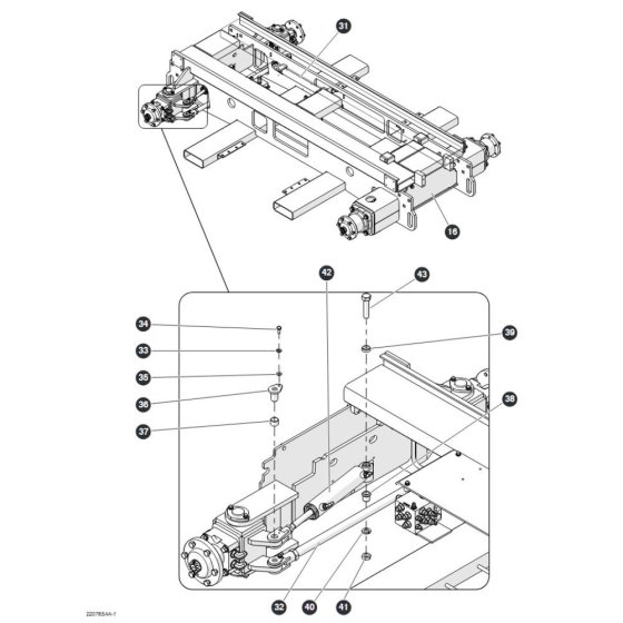 Drive System-1 for Skyjack SJ6832 (B200000001 - B200999999) RT Scissor Lift