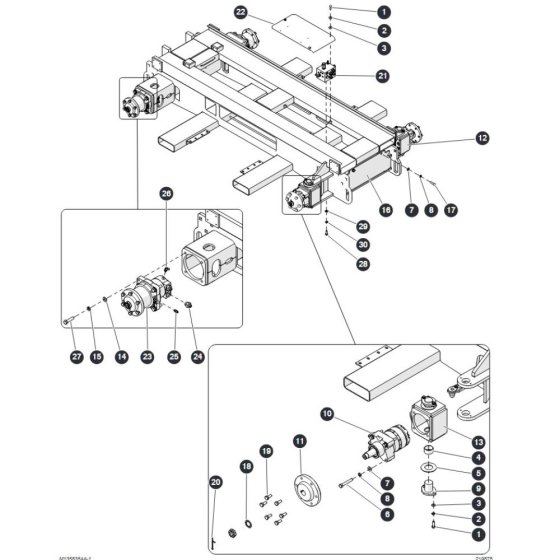 Drive System for Skyjack SJ6832 (B200000001 - B200999999) RT Scissor Lift