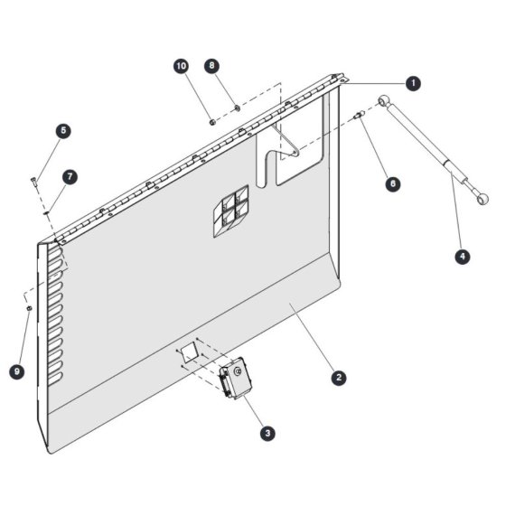 Engine Cabinet Door for Skyjack SJ6832 (B200000001 - B200999999) RT Scissor Lift