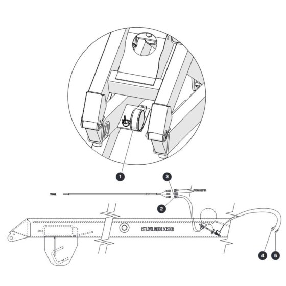 Flashing Light for Skyjack SJ6832 (B200000001 - B200999999) RT Scissor Lift
