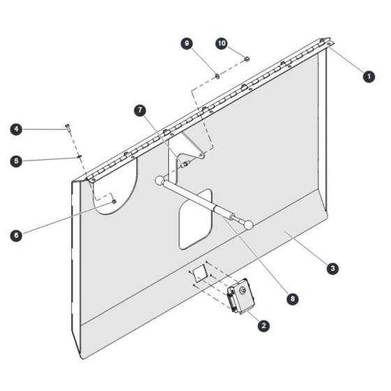 Hydraulic Cabinet Door for Skyjack SJ6832 (B200000001 - B200999999) RT Scissor Lift