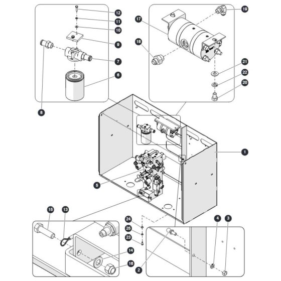 Hydraulic Cabinet for Skyjack SJ6832 (B200000001 - B200999999) RT Scissor Lift