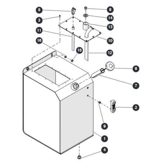 Hydraulic Oil Tank for Skyjack SJ6832 (B200000001 - B200999999) RT Scissor Lift