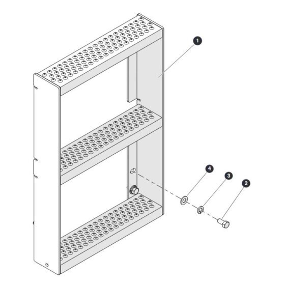 Ladder for Skyjack SJ6832 (B200000001 - B200999999) RT Scissor Lift