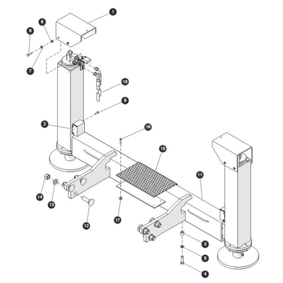 Outrigger Assembly for Skyjack SJ6832 (B200000001 - B200999999) RT Scissor Lift