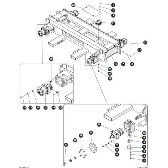 Drive System for Skyjack SJ6832 RTE (B201000001 - B201999999) RT Scissor Lift