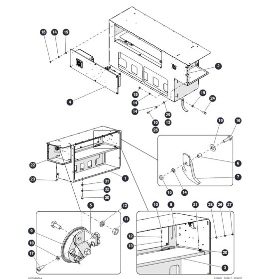 Electrical Cabinet for Skyjack SJ6832 RTE (B201000001 - B201999999) RT Scissor Lift