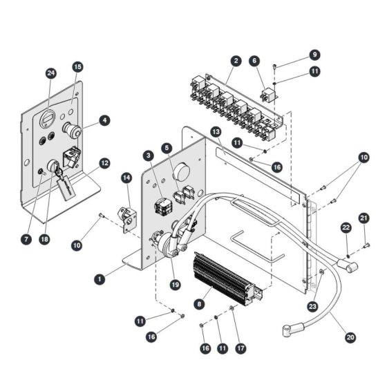 Electrical Panel for Skyjack SJ6832 RTE (B201000001 - B201999999) RT Scissor Lift