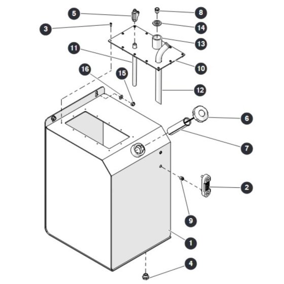 Hydraulic Oil Tank for Skyjack SJ6832 RTE (B201000001 - B201999999) RT Scissor Lift