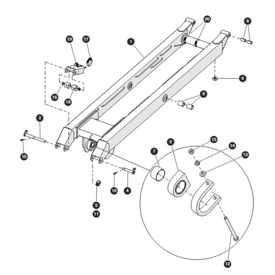 Scissor Level 3 Inside for Skyjack SJ6832 RTE (B201000001 - B201999999) RT Scissor Lift