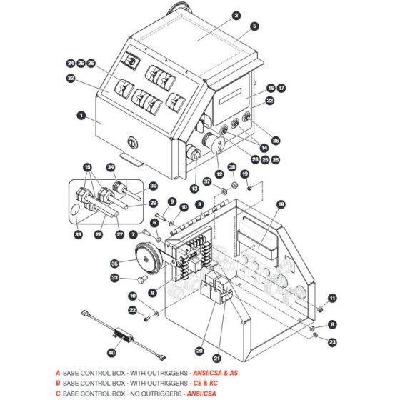 Base Control Box for Skyjack SJ9233 RT Scissor Lift