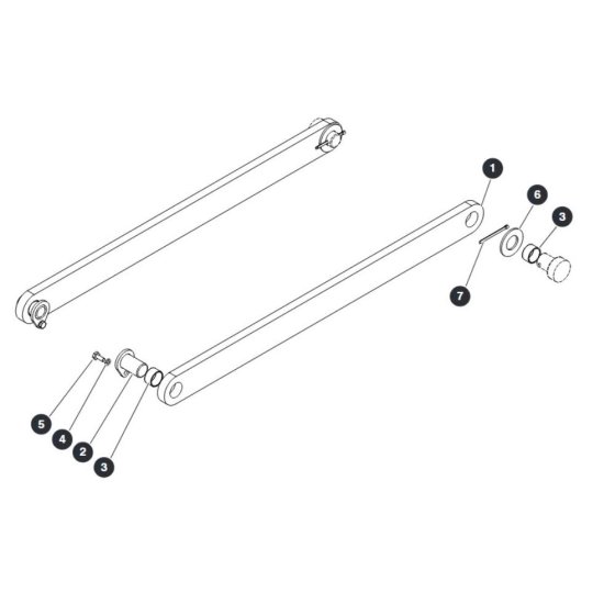 Centering Bar Bottom for Skyjack SJ9233 RT Scissor Lift