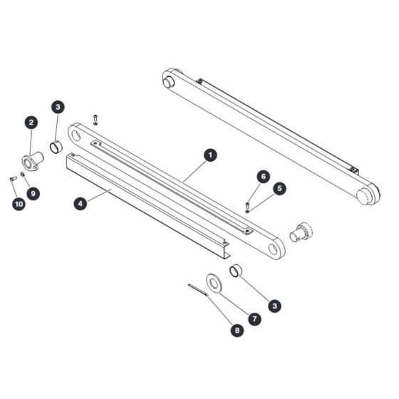 Centering Bar Top for Skyjack SJ9233 RT Scissor Lift