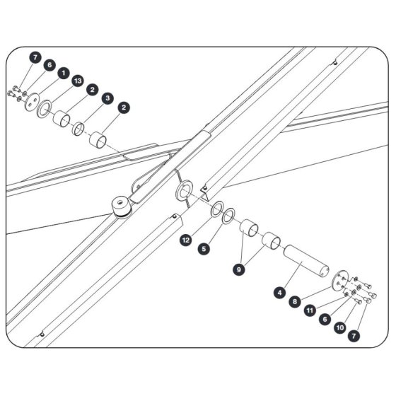 Centre Pin for Skyjack SJ9233 RT Scissor Lift