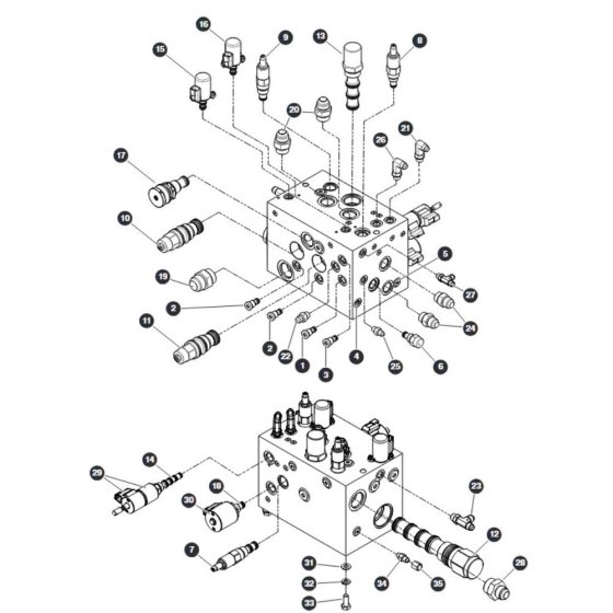 Drive Manifold for Skyjack SJ9233 RT Scissor Lift