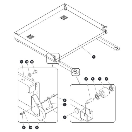 Extension Deck Platform for Skyjack SJ9233 RT Scissor Lift