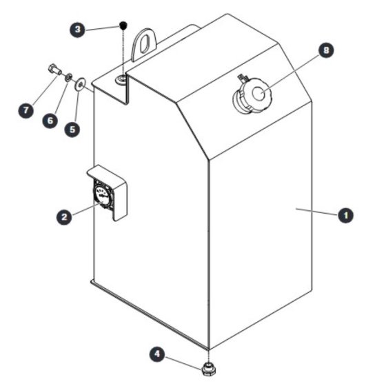 Fuel Tank for Skyjack SJ9233 RT Scissor Lift