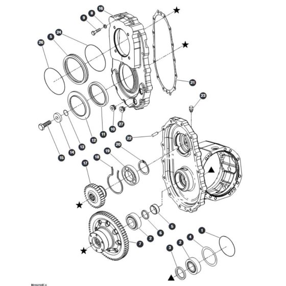 Gear Box - Rear Axle for Skyjack SJ9233 RT Scissor Lift