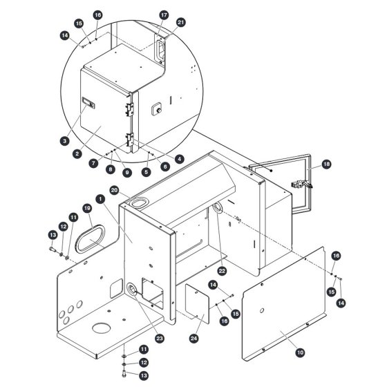 Lateral Bracket Left Side for Skyjack SJ9233 RT Scissor Lift