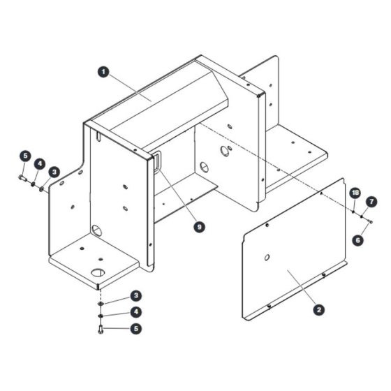Lateral Bracket Right Side for Skyjack SJ9233 RT Scissor Lift