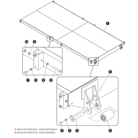 Main Platform Deck for Skyjack SJ9233 RT Scissor Lift