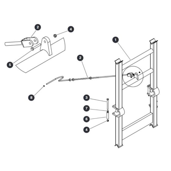 Maintenance Stand - Bottom for Skyjack SJ9233 RT Scissor Lift