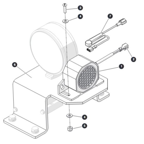 White Noise Alarm for Skyjack SJ9233 RT Scissor Lift